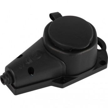 Колодка ЭРА Б0068402 KX-1e-B-IP44 каучуковая с заземлением 1 розетка 16A IP44 черный