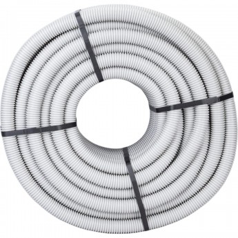 Труба гофрированная ПВХ ЭРА легкая d32 мм с протяжкой серый (уп.50м)